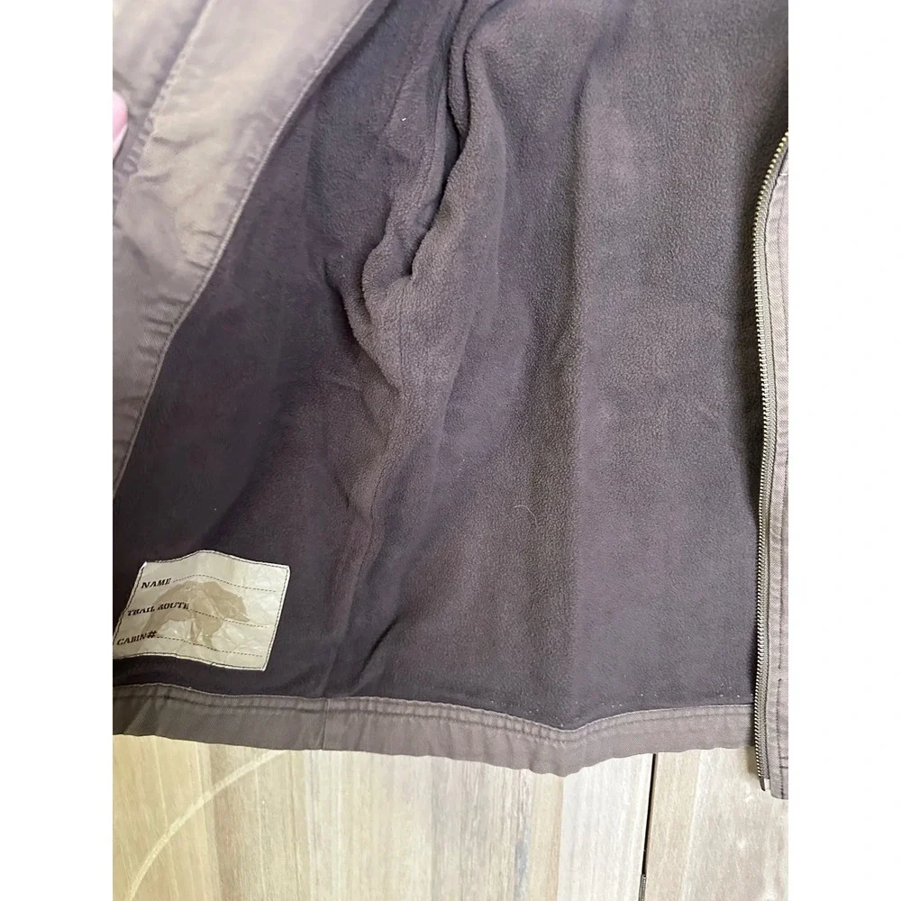 Gymboree‎ Kids Brown barn jacket Canvas Corduroy Collar Coat Jacket Size 6
